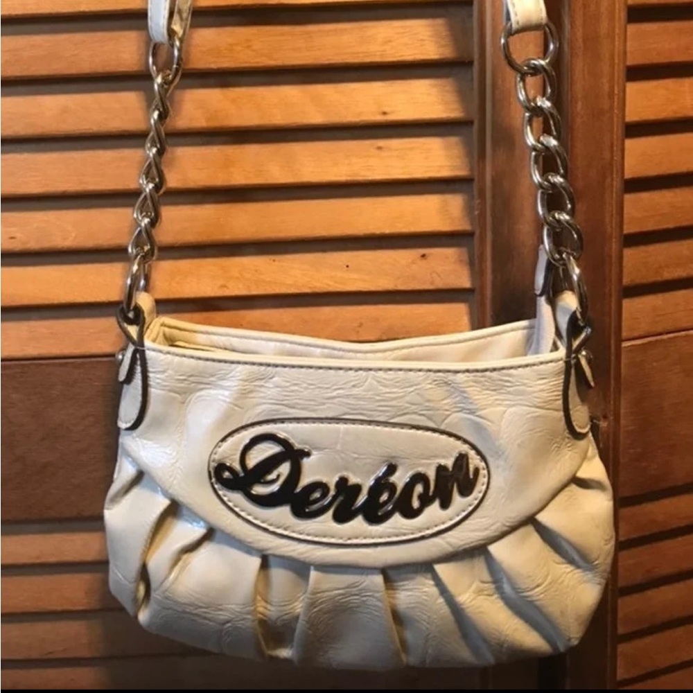 Dereon Cream Crossbody Shoulder Bag